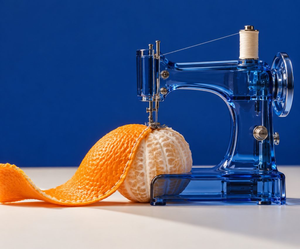 果皮透明缝纫机